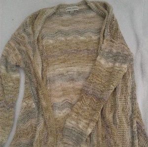 Knox Rose Neutral Waterfall Cardigan